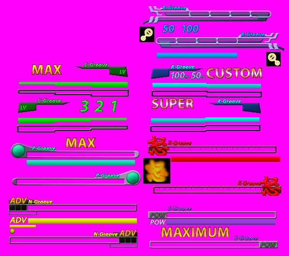 The Mugen Fighters Guild HiRes Custom CVS Groove Bars