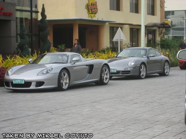 2007 Edo Porsche Carrera Gt. and a porsche carrera GT,