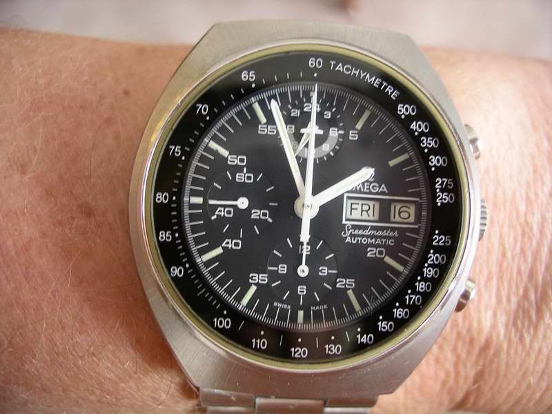 My circa 1974 Speedmaster I wear it every now and again it is the first