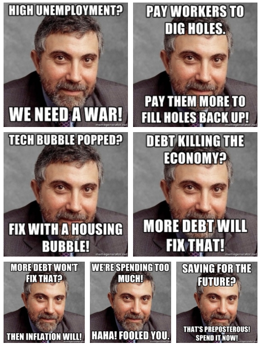 Image result for paul krugman meme