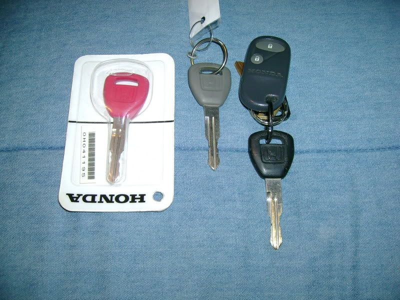 98 Honda prelude red key #3