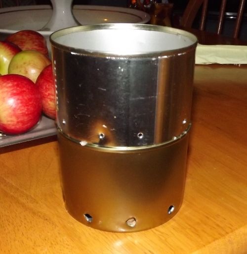 Homemade tuna can cardboard wax stove Survivalist Forum