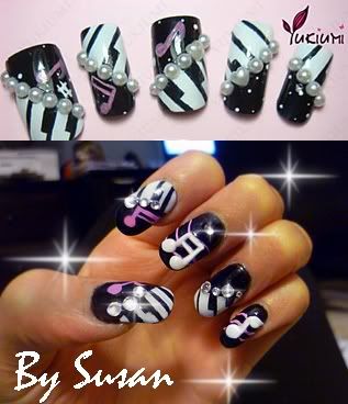 Music Notes Nails | Musical Nails | Fabulous Nail Art Design 2012 Music notes nails | Musical
