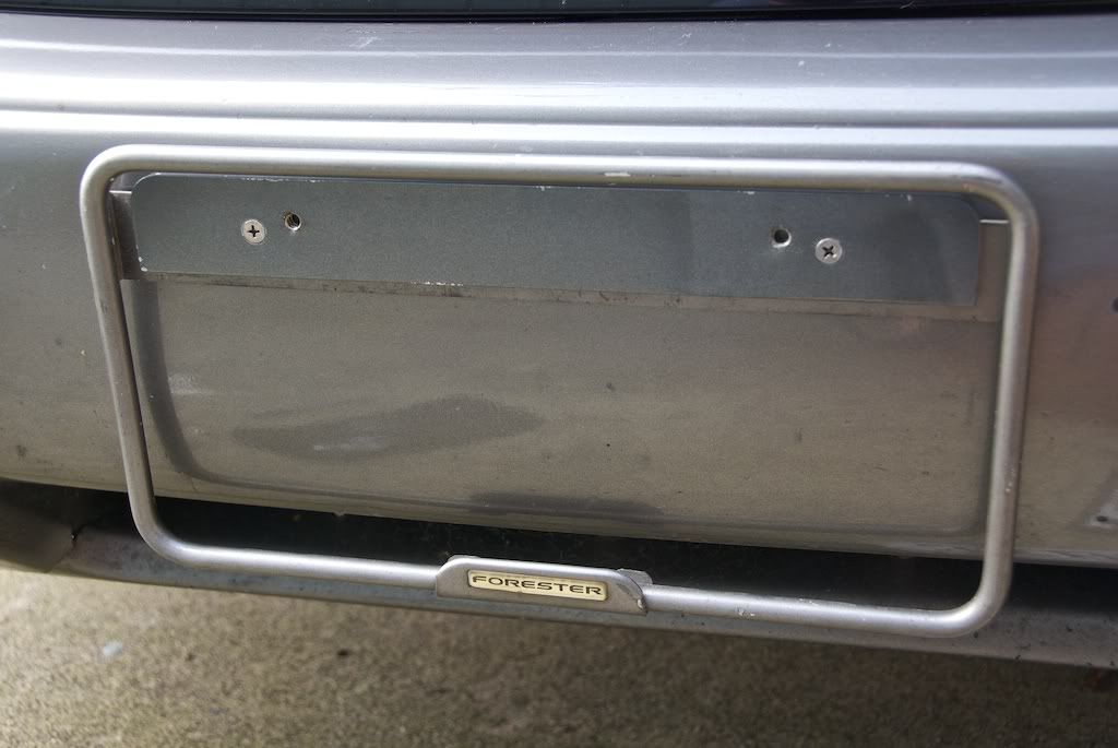 (All Years) JDM Plate Frame fitted Subaru Forester Owners Forum