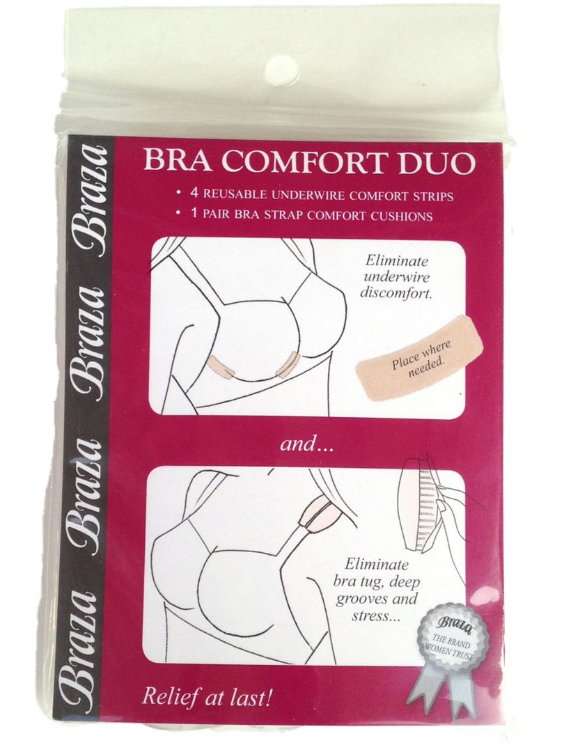 Braza Bra Strap Comfort Duo Silicone Shoulder Underwire Cushions for