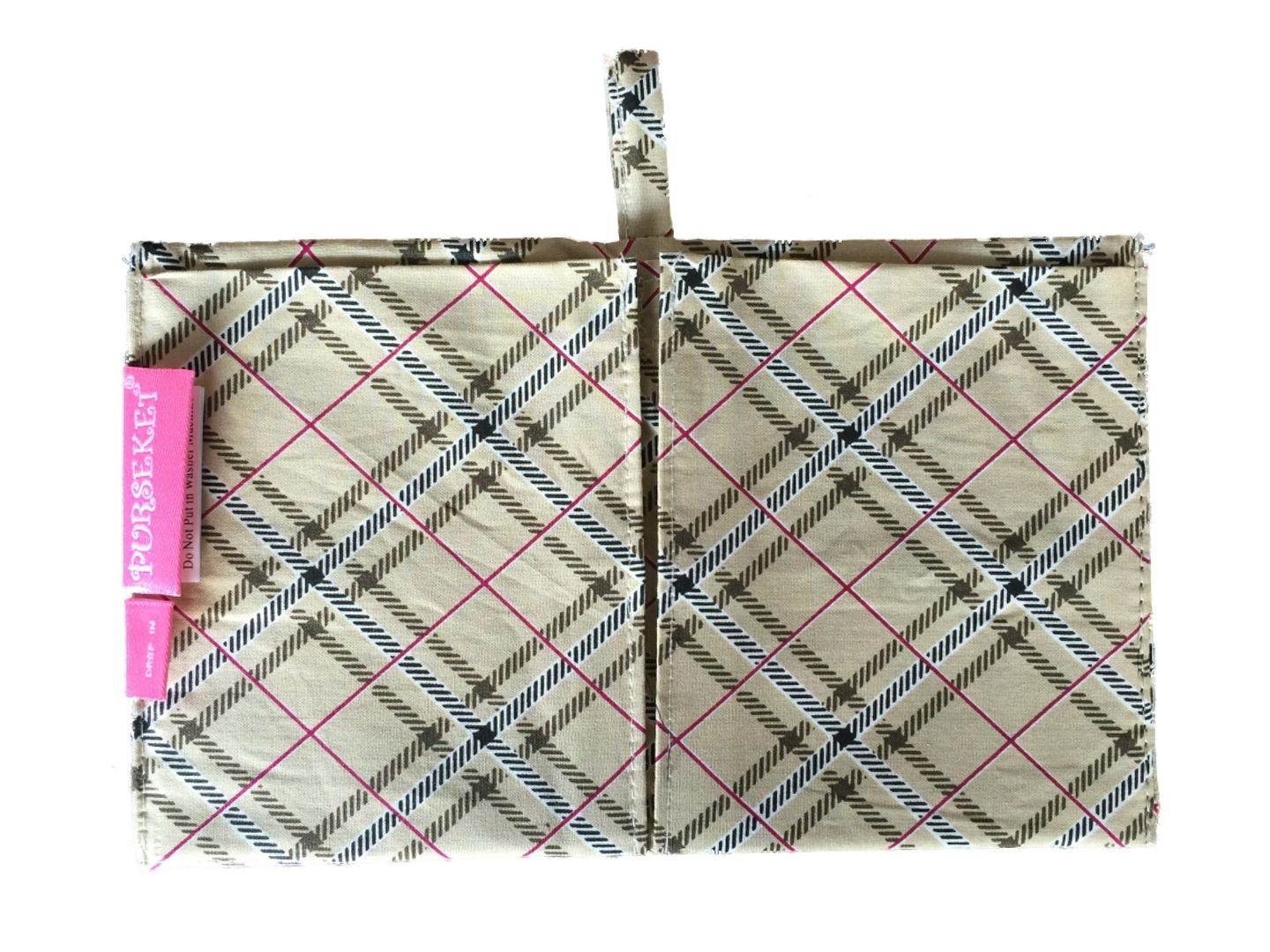 Purseket Small Mini Bag Purse Organizer Drop In Junior 4 Pockets with Key Post | eBay