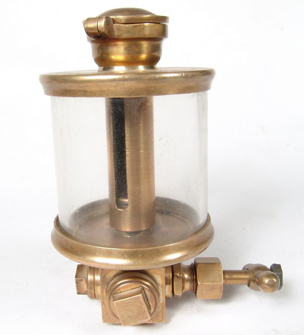 antique Lunkenheimer No. 5 Brass Drip Oiler Hit and Miss or Steam Engine