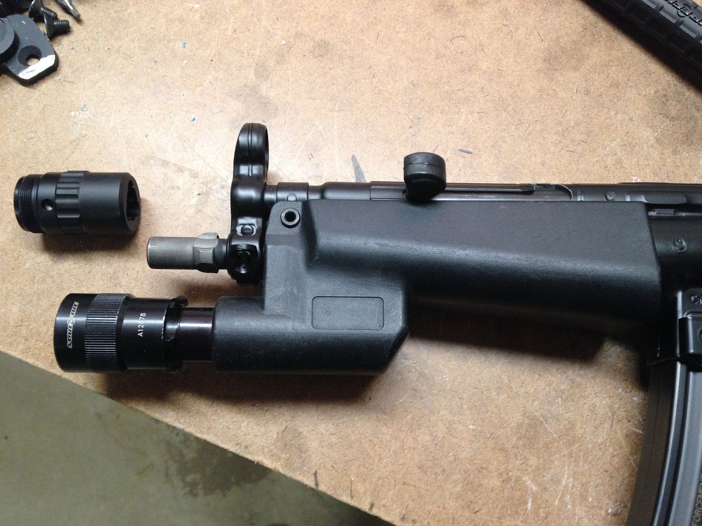 Modifying Steiner weapon light from H&K MP5