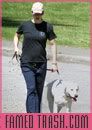 Pregnant Jennifer Garner walks her dog