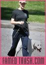 Pregnant Jennifer Garner walks her dog