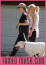 Pregnant Jennifer Garner walks her dog