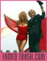 Pamela Anderson celebrates Virgin Atlantic's 21st birthday flight