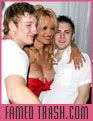 Pamela Anderson celebrates Virgin Atlantic's 21st birthday flight