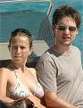 Tobey Maguire and Jennifer Meyer on vacation