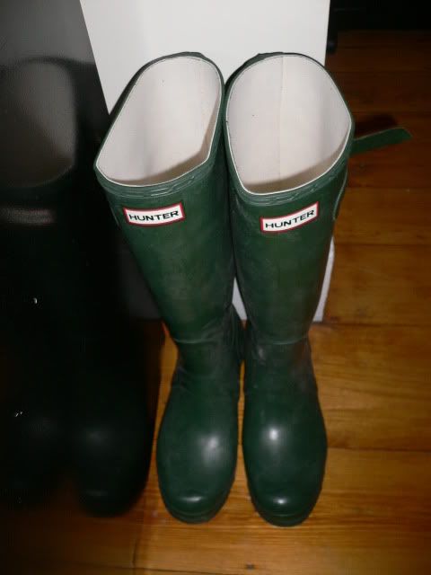 hunter green rain boots Pictures, Images and Photos