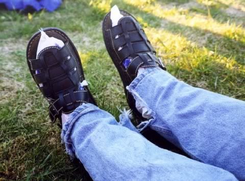 shoes on the green