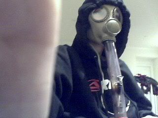 gas mask bong expression