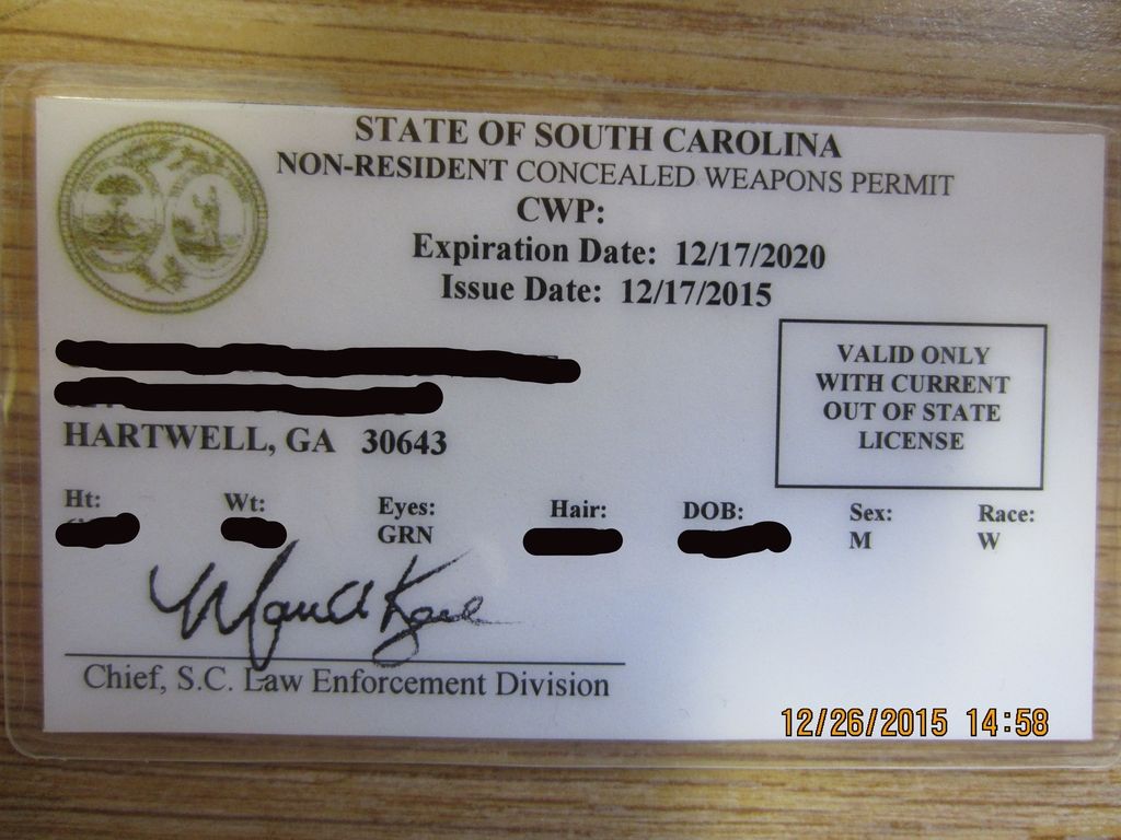 GA/SC Reciprocity Status? I'm Getting my SC CWP Page 2