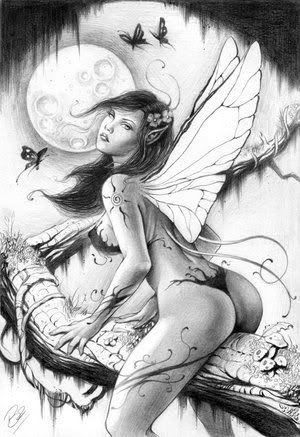 black and white fairy 