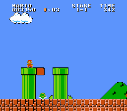 Tricky 1-up in the first level. I have since made it easier to obtain.