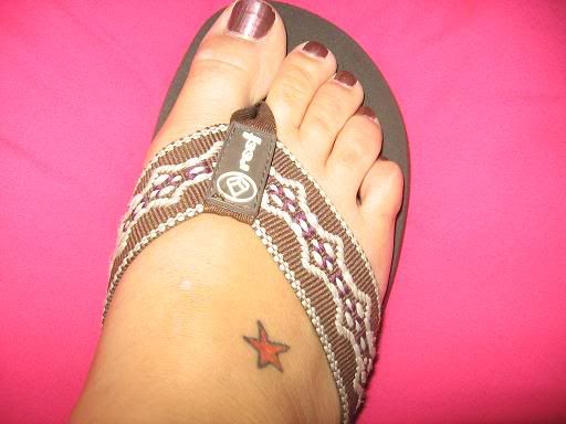 star foot tattoo