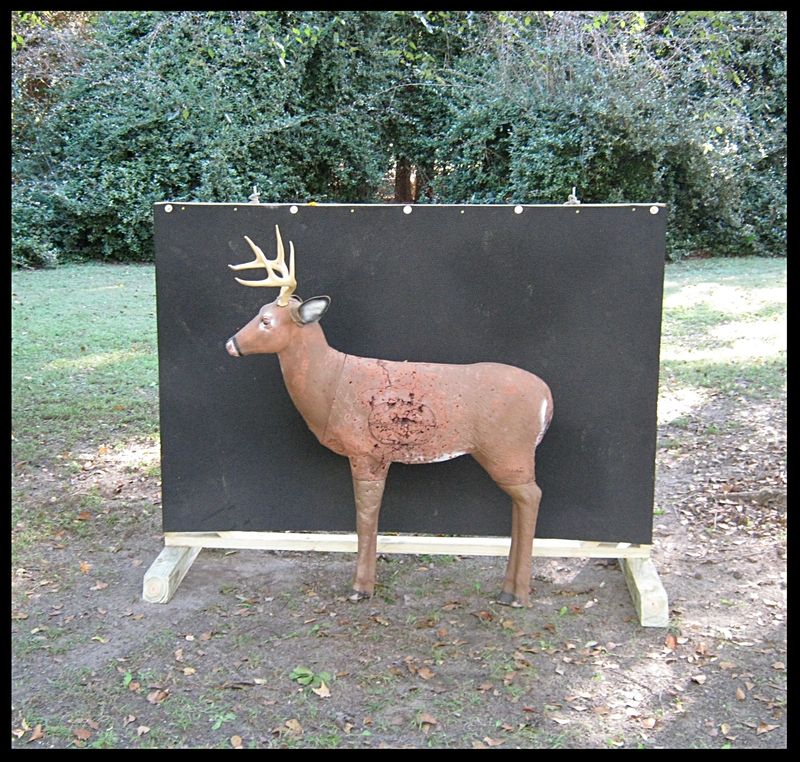 Archery target backstop Carolina Shooters Club