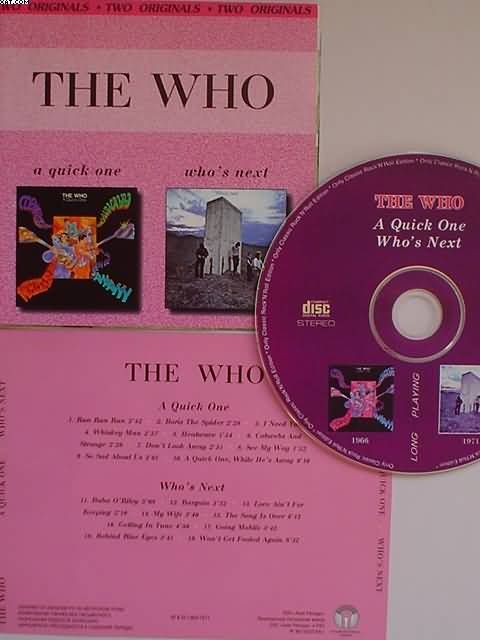 Who - A Quick One / Who's Next