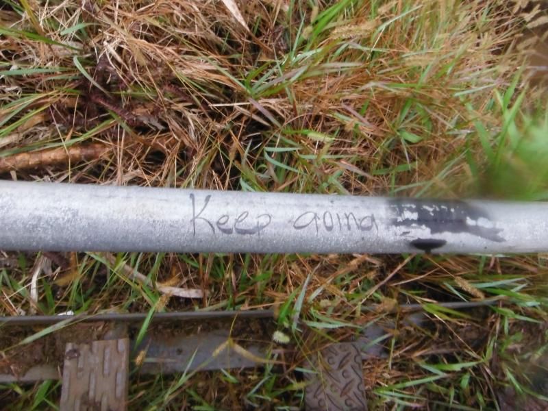 Words of encouragement on the Stairway to Heaven hike on Oahu 