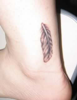 Falling Feather Tattoo