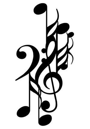 music note tattoos. image.