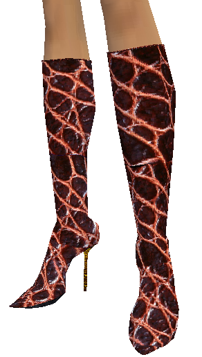 red lizardw/gld heel