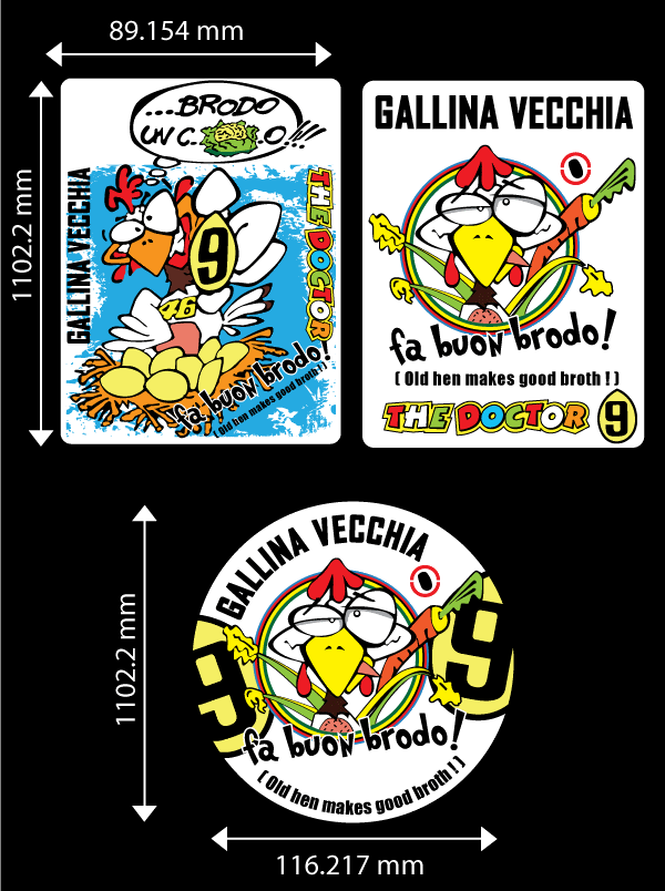 valentino rossi decals