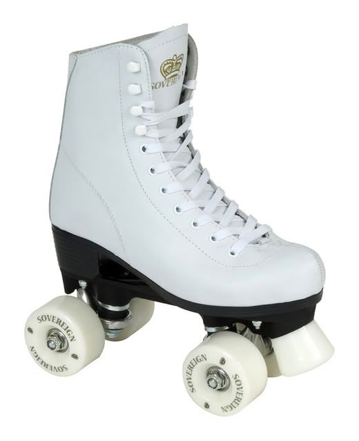 Sovereign Leather Roller Boots Quad Skates Black/White eBay