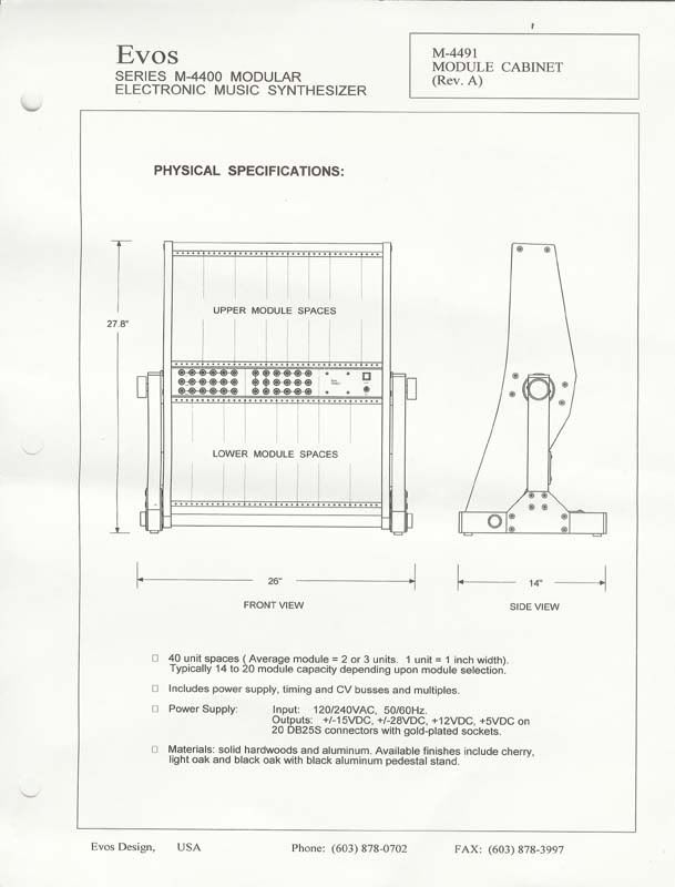 EVOS Cabinet