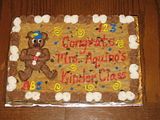 Preschool graduation cookie cake