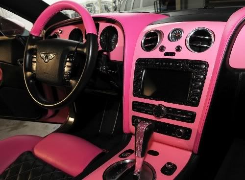 Paris Hilton Pink Bentley Interior