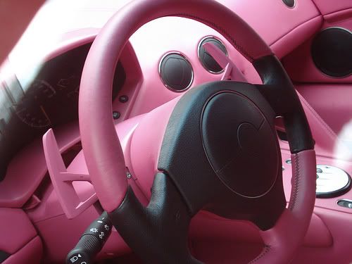 Pink Lamborghini Murcielago LP640 Interior How can I miss out Ferrari