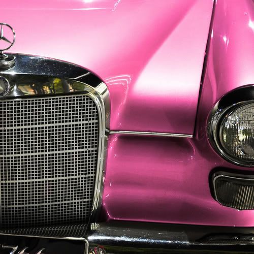 Pink Mercedes Benz