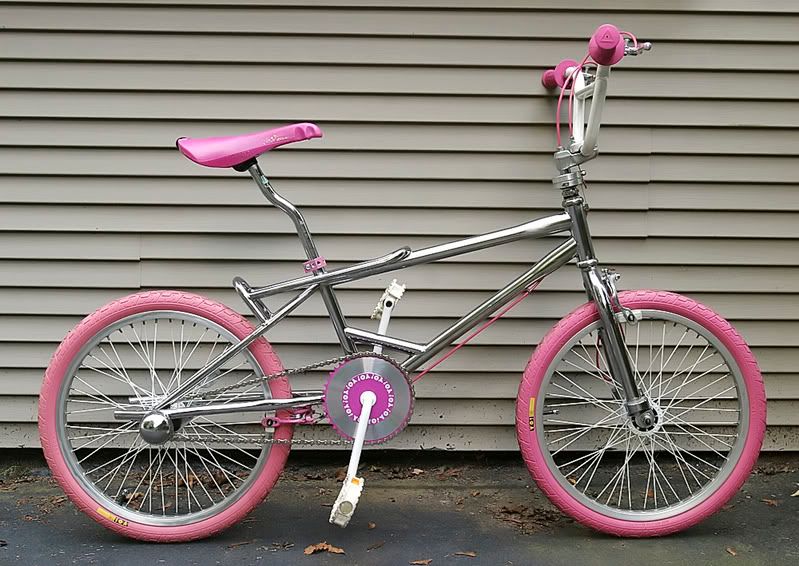 Pink & Silver Bicycle