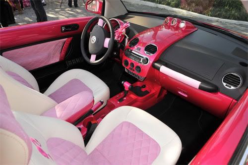 Volkswagen Beetle Barbie Pink Interior