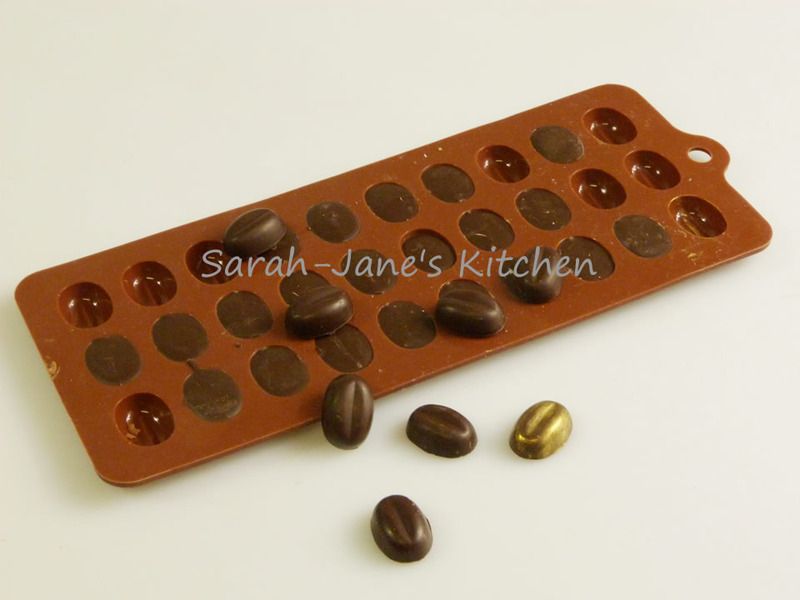 COFFEE BEAN Chocolate Candy Silicone Bakeware Mould ...