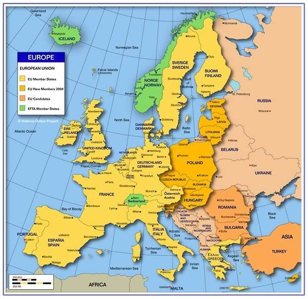Map Of Europe Pdf