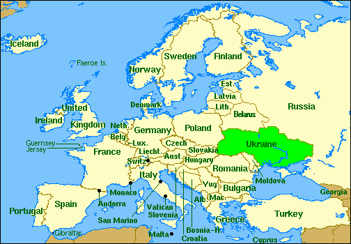 Map Of Europe Seas