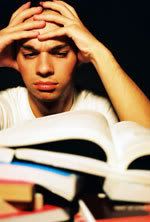 stressed student