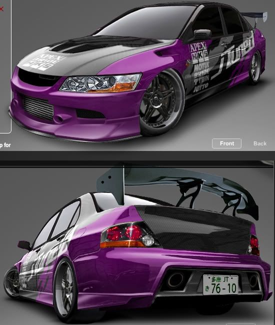 Rx8 Body Kit. Evo VIII and RX-8 body kits