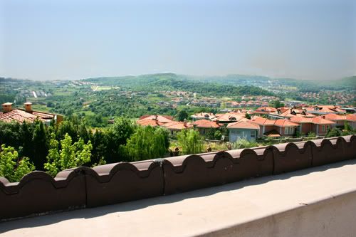 view from the balcony