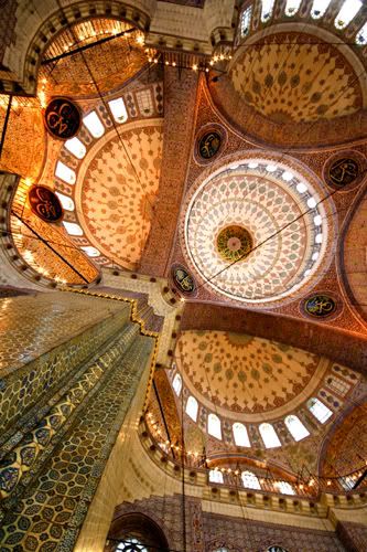 The roof of the Eminonu New Mosque