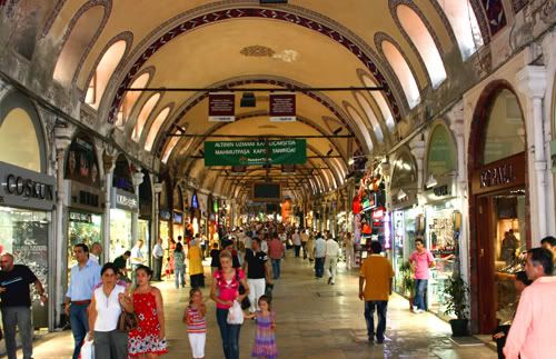 One of the main thoroughfares in the Grand Bazaar