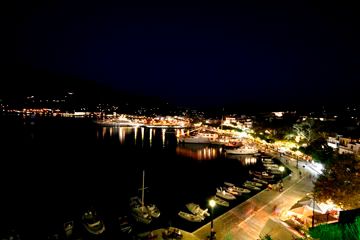 Skopelos by night - wide angle lens