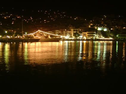 Skopelos Harbour at Night